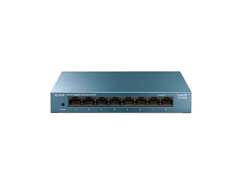 Tp-Link 8-Port Desktop Switch (10/100/1000Mbit/S), Unmanaged, Gigabit Ethernet (10/100/1000)