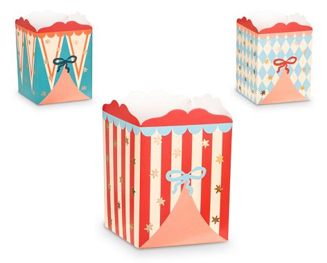 Cirkus Popcornbæger, 6 Stk.