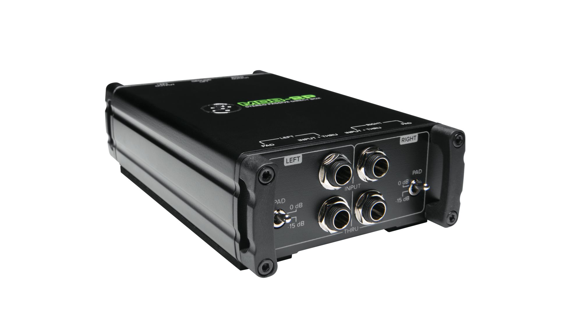 Mackie MDB-2P, Passiv direkte boks, Basguitar, Digitalt klaver, Guitar, Synthesizer, Sort, 20 - 20000 Hz, 140000 ohm (O), 400 ohm (O)