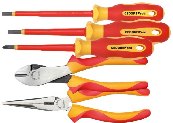Gedore Vde-Werkzeugsatz 5-Teilig 2Xzange+Ph+Sl, 833 G, 5 Werkzeug