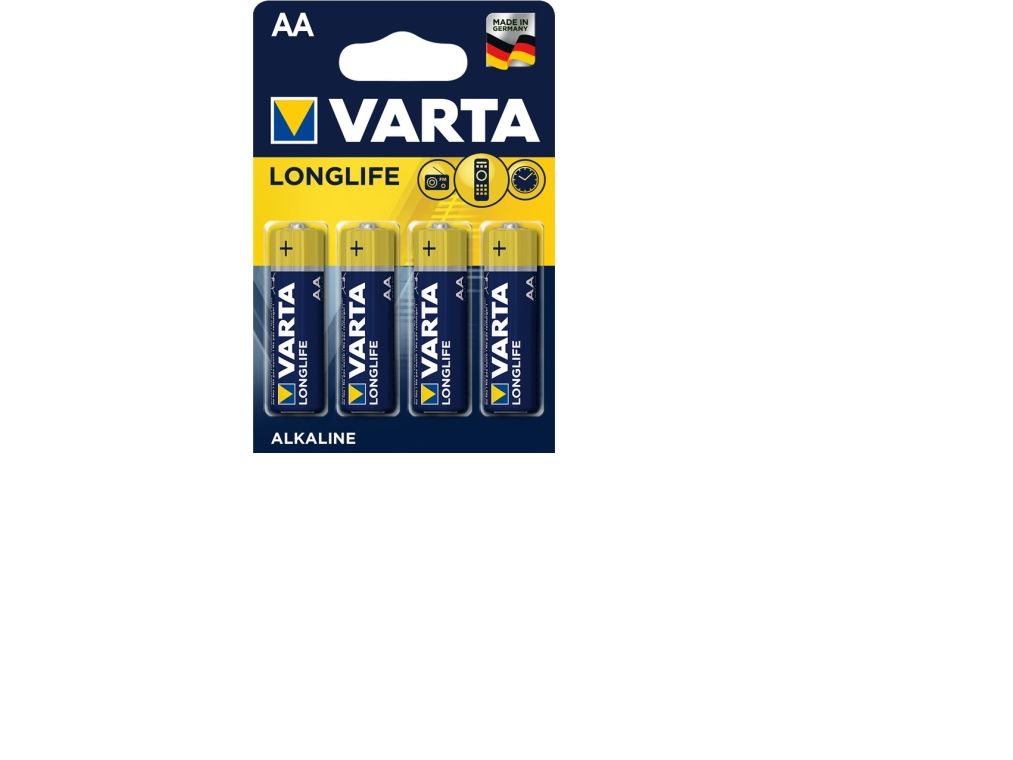 Varta Longlife AA type Standardbatterier 4