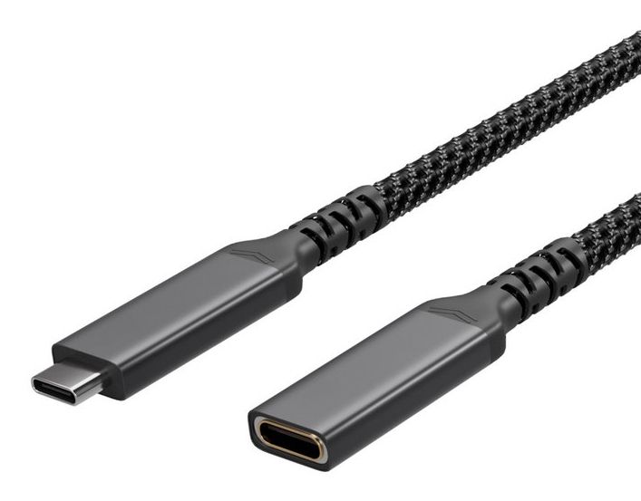 S/Conn Maximum Connectivity Flexline-Usb-C Verlängerungskabel, Usb C Stecker Auf Usb-C Buchse, 3.2, Pd, Textil, 1,5M, 1,5 M, Usb C, Usb C, Usb 3.2 Ge