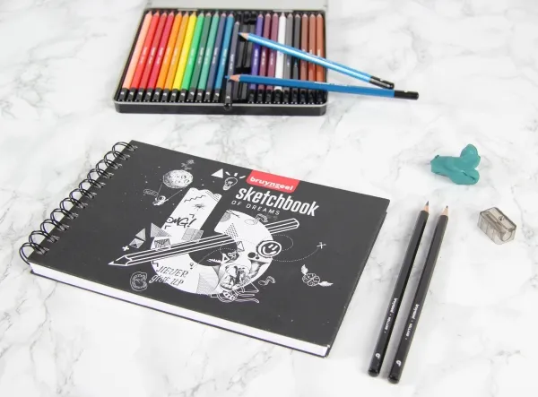 BRUYNZEEL SAKURA Bruynzeel Graphite pencil set 2 HB graphite pencils + sharpener & eraser | Skola & Hobby - Konstmaterial - Pennor | GameStuff