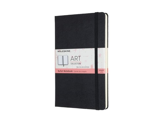 Moleskine 603357, Monokromatisk, Sort, 150 ark, 120 g/m2, Punktgitterpapir, Indbundet