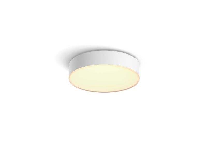 Philips Hue White Ambiance Enrave Small - Loftslampe - Led - 9.6 W - Varmt Til Køligt Hvidt Lys - 2200-6500 K - Hvid