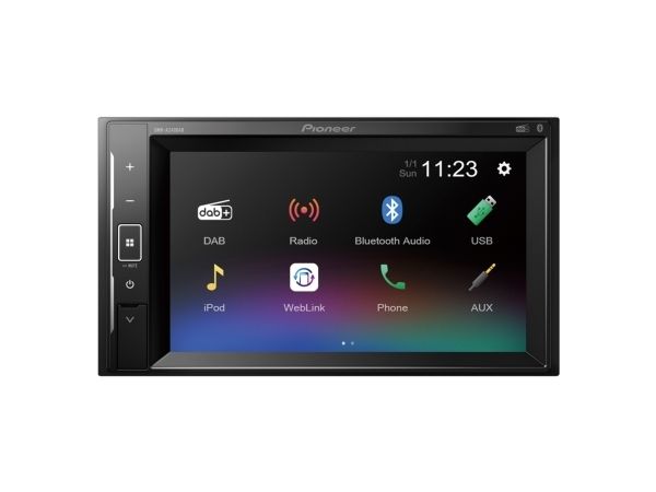 Pioneer Dmh-A240dab Bilradio 2 Din 6,2" Touchskærm Dab+ Bluetooth, Sort