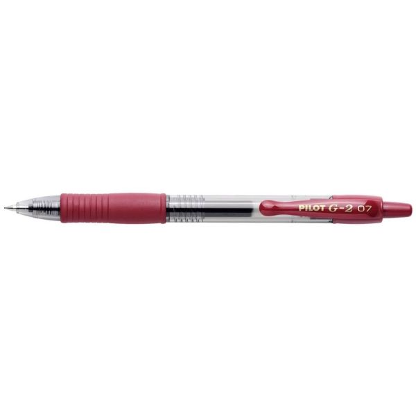 Gelpen Pilot G-2 medium rød (stk.)