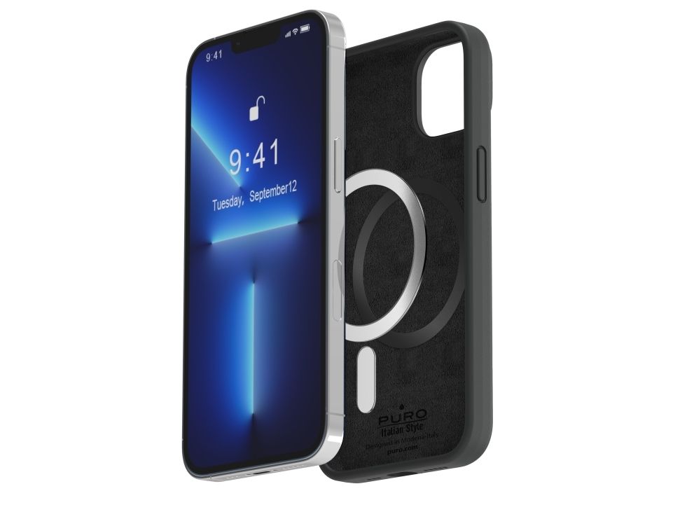 PURO IPC14P67ICONMAGBLK, Cover, Apple, iPhone 14 Pro Max, 17 cm (6.7), Sort