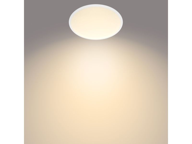 Philips Cavanal - Væg/Loftslampe - Led - 12 W - Varmt Hvidt Lys - 2700 K - Rund - Hvid