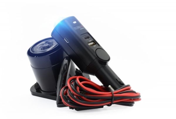 Technaxx TX-168 Bilalarm med Fjernbetjening, LED, USB (Sort)