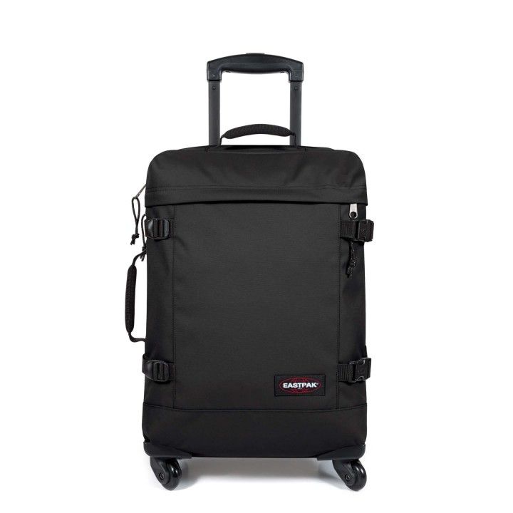 Eastpak Trans4 S Black, Trolley, Sort, Lille, Polyester, 4 hjul, Roterende hjul