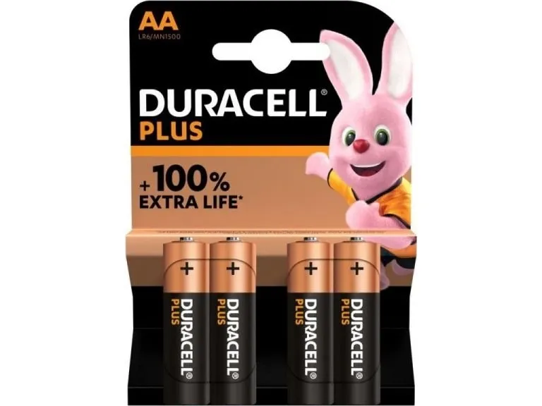 Batteri Duracell Plus Power AA alkaline 4stk/pak