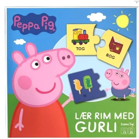 Gurli Gris - Firkantede Spil - Lær at Rim | Leksaker - Spel | GameStuff