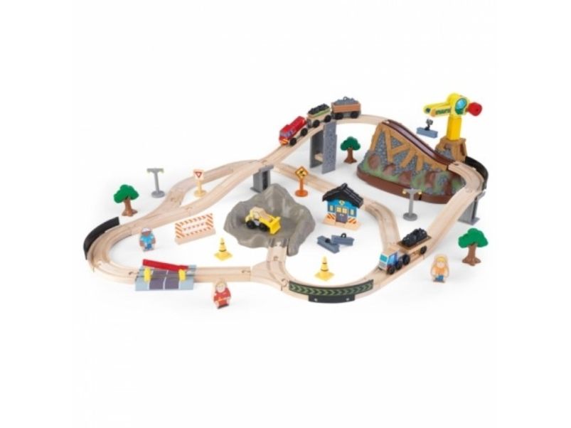 KidKraft 0706943178058, Køretøjs- og skinnesæt, 3 År, Plast, Træ, Flerfarvet, Blå, Rød