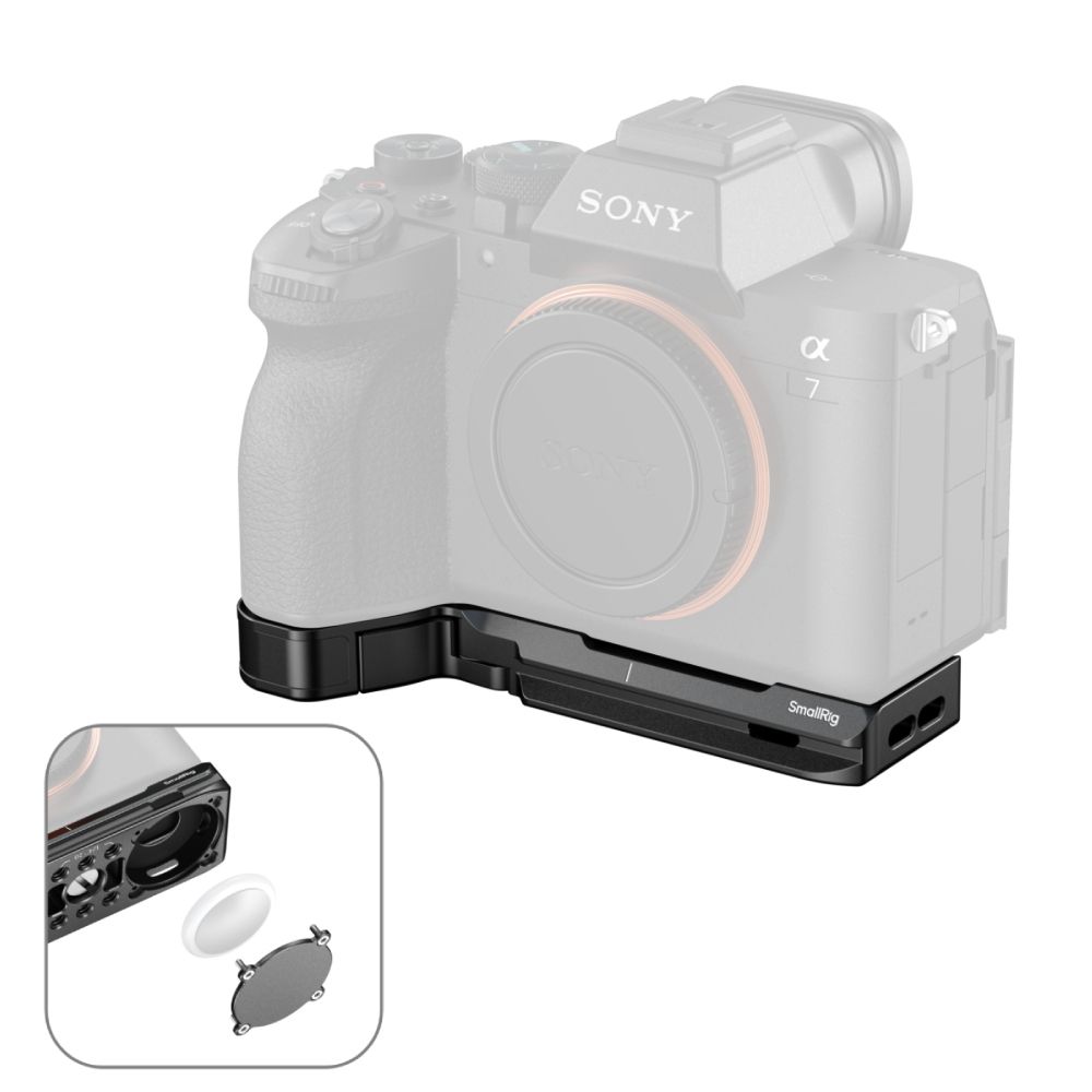 Smallrig 6033, Montageplatte, Schwarz, Silikon, Edelstahl, Aluminiumlegierung, 1/4-20", Sony A7 V / A7r V / A7 Iv / A7s Iii / A7r Iv / A1, 130,2 Mm