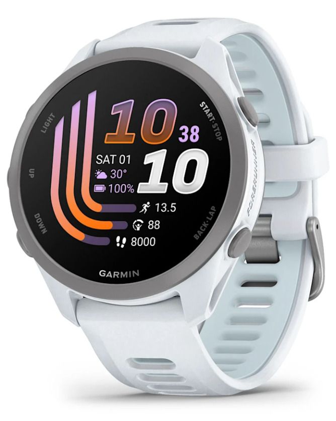 Garmin Forerunner 170 Smartwatch 42 Mm Music Gps 010-03920-11, Whitestone
