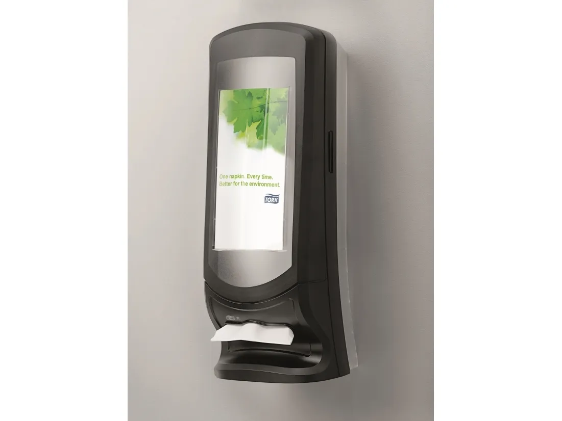 Servietdispenser Tork N4 Xpressnap sort, vægmodel