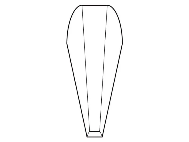 Knipex 92 31 01, Rustfrit stål, Rustfrit stål, Tilspidset, Kurvet, 14 g, 10 mm