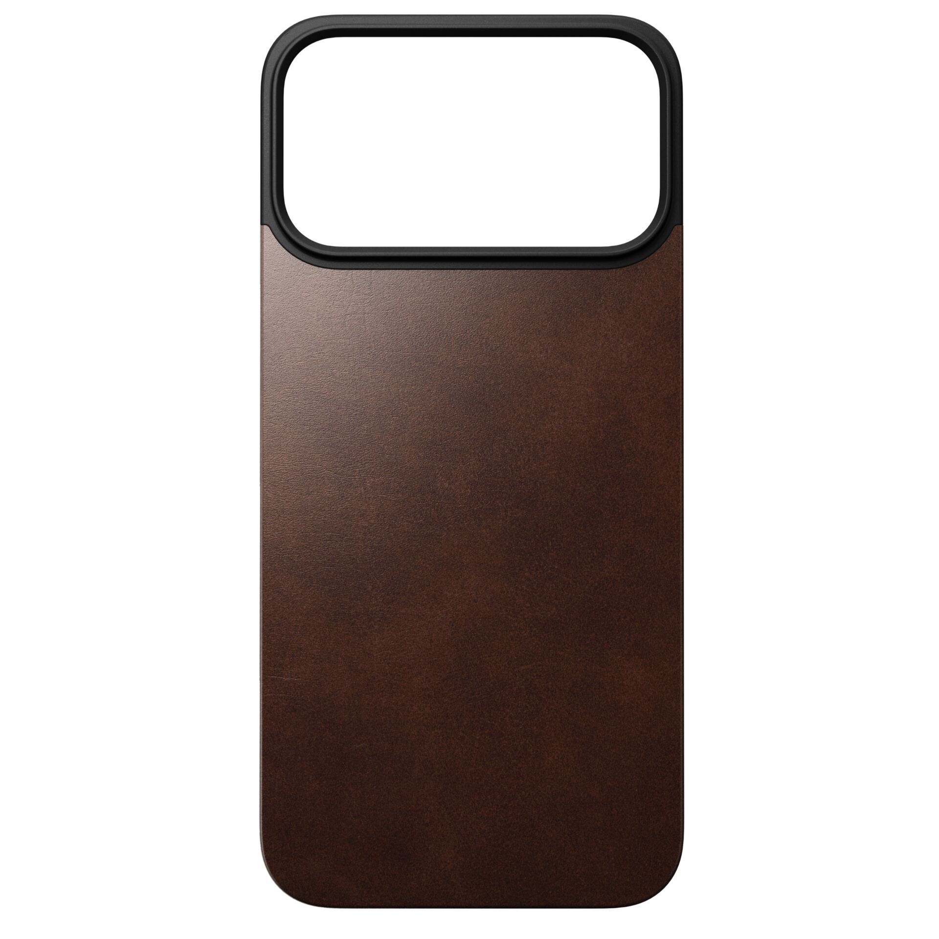 Nomad - Magnetic Leather Back - iPhone 17 Pro Max | Rustic Brown | Horween | Mag
