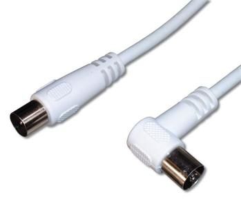 Premiumcord Tv M/F 90, 75 Ohm, 2M, 2 M, Iec, Iec, Hvid