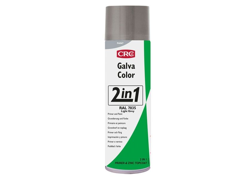 CRC GALVACOLOR, Maling, Allerede blandet, Grå, 0.5 L, Spray, 65 mm