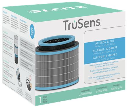 Allergi Og Influenza Anti-Viralt 3-I-1 Hepa Tromlefilter Til Leitz Trusens Z-2000/Z-2500 Medium Luftrenser