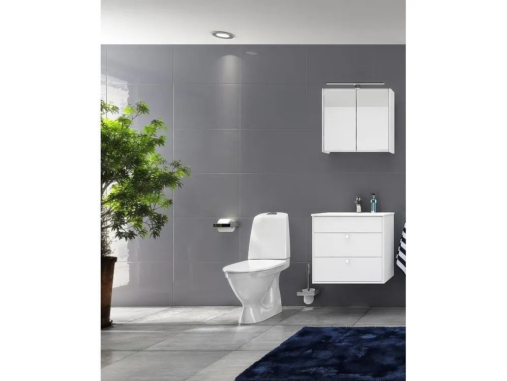 Gustavsberg GB 1510L WC Nautic 2/4L HF p-lås uden sæde og åben skyllerand
