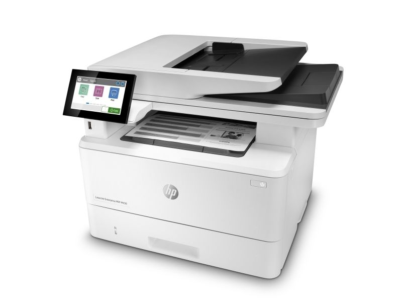HP LaserJet Enterprise MFP M430f, Mustavalkoinen, Tulostin varten Yritys, Tulosta, kop., skannaa, faksaa, 50 arkin automaattinen asiakirjojen syöttölaite  kaksipuolinen tulostus  kaksipuolinen skannaus  Tulostus etupuolella olevasta USB-liitännästä  pieni koko  energiaa säästävä  vahva suojaus, Laser, Väritulostus, 1200 x 1200 DPI, Yksittäiskopiointi, A4, Valkoinen