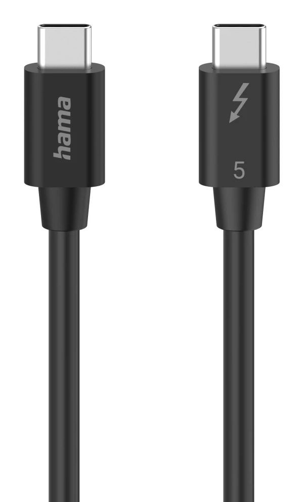 Hama USB-C, 1 m, USB C, USB C, USB 3.2 Gen 2 (3.1 Gen 2), 80 Gbit/sek., Sort