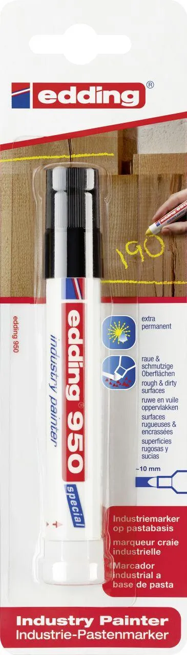 Edding 950 - Svart krita - för märkning på svåra ytor - inklusive undervattensytor, rostigt järn, trä, betong etc. | Skrivredskap - Märkpennor - Övriga | GameStuff