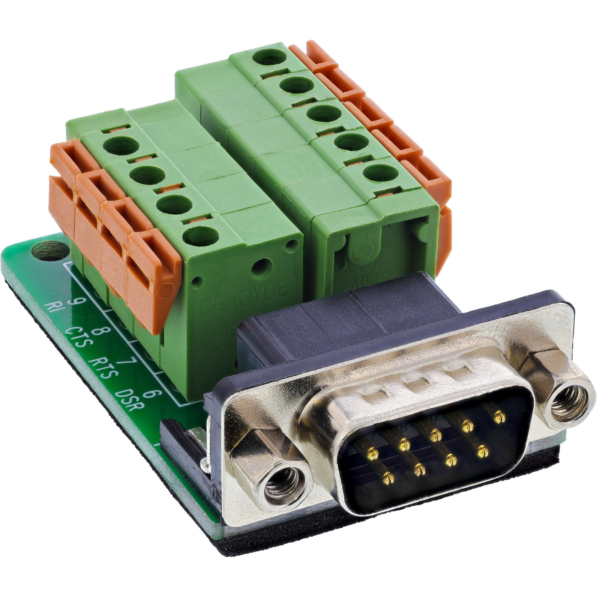 Inline Inline Terminalblock D-Sub 9 Stecker, Federklemme, Schraubsicherung