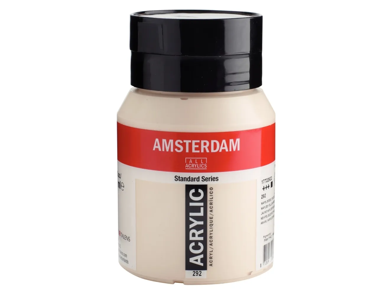 Amsterdam Standard Series Acrylic Jar Naples Yellow Red Light 292 | Skola & Hobby - Konstmaterial - Akryl & Akvareller | GameStuff