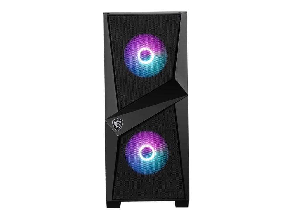 Msi Mag Forge 100M - Tower - Atx - Seitenteil Mit Fenster (Gehärtetes Glas) - Kein Netzteil (Atx) - Usb/Sound