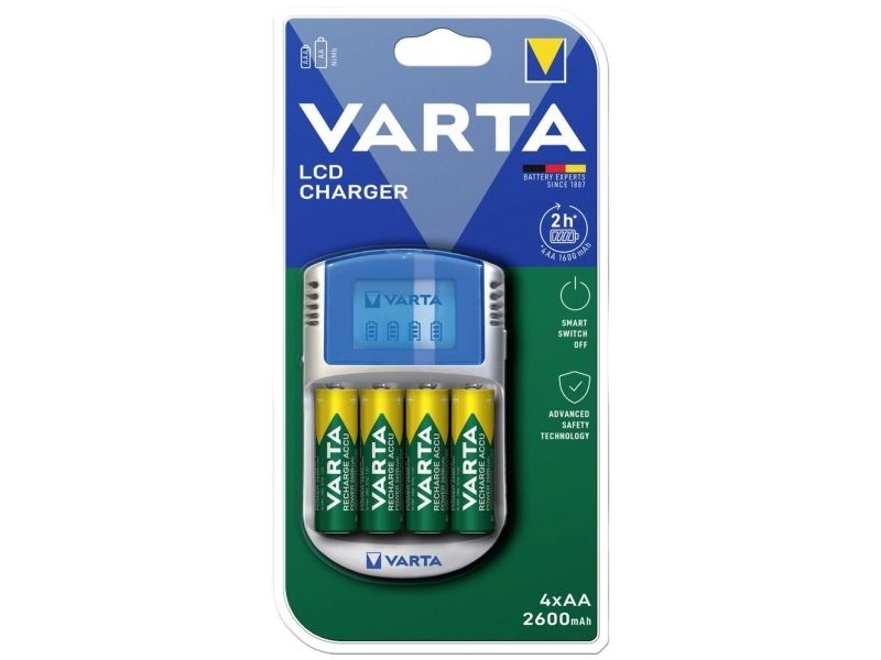 Varta -POWERLCD, Nikkelimetallihybridi (NiMH), AA, AAA, 4 kpl, Sisältää paristot