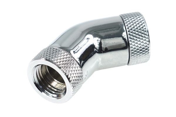 Alphacool 64203, Slangestik, 1/4", Hunstik/Hunstik, Messing, Krom, Krom