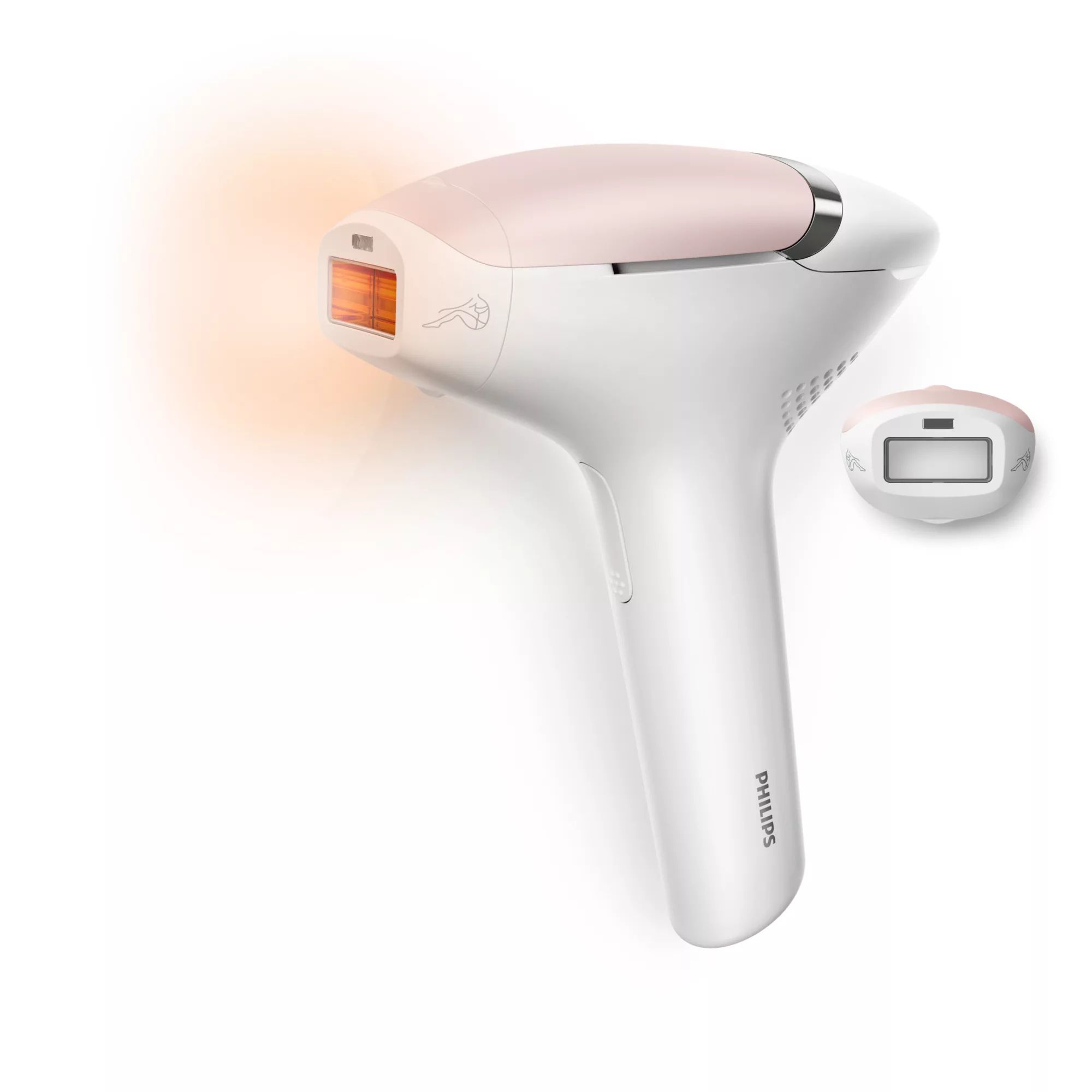 Philips BRI930 - Lumea IPL 7000 Series BRI930/00 IPL-hårfjerningsenhed med SenseIQ, Intenst pulserende lys (IPL), Hvid, Lyserød, Vekselstrøm, 100 - 240 V, 19.5 V
