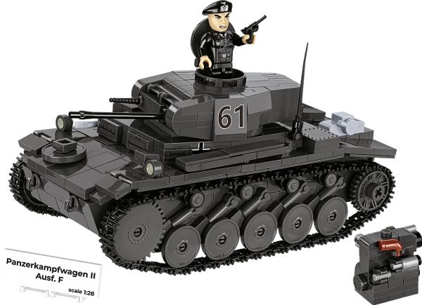 COBI Historical Collection WWII Panzer II Ausf. F Modeltank - 813 dele