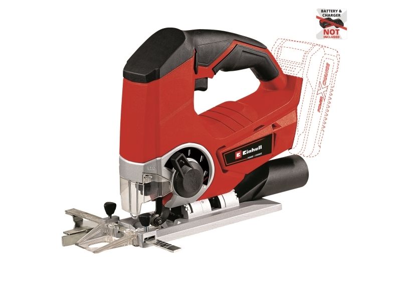 Einhell Te-Js 18 Li - Solo, Black, Red, Stainless Steel, 45°, 8 Cm, 1 Cm, Battery, 18 V - Solo