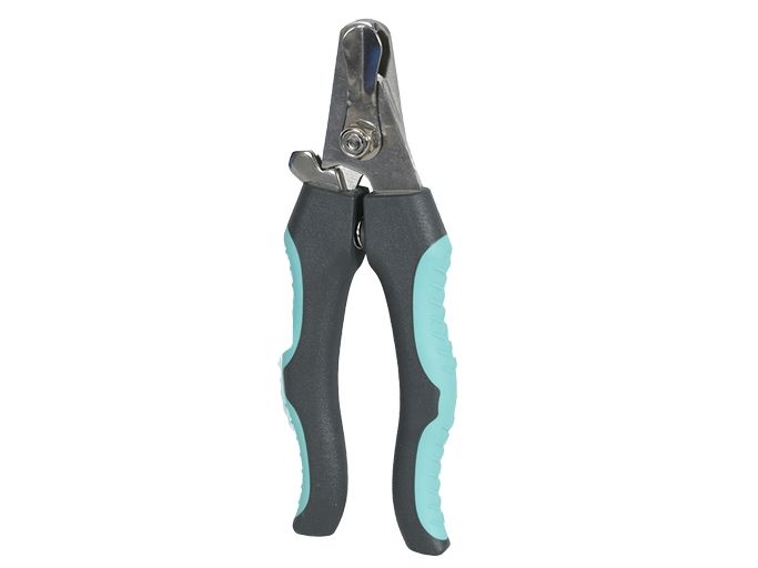 ZOLUX 470833, Hund, Giljotin-klotang, Plast, M, Rustfritt stål, Sort, Blå, Rustfritt stål