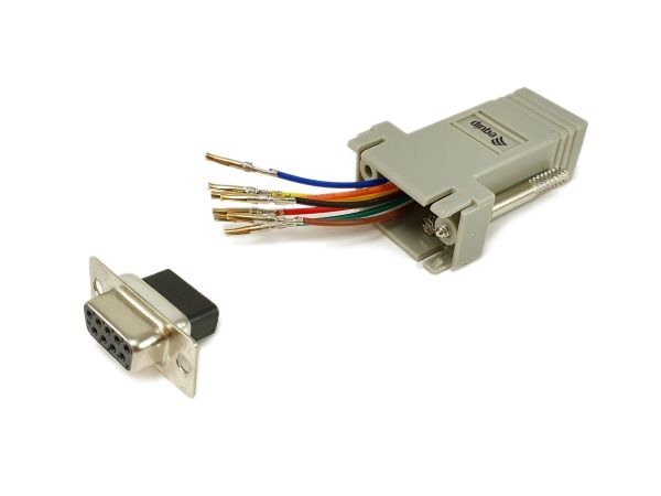 Equip Db9 (Serial) Auf Rj45 Adapter, Rj-45, Seriell, Weiblich, Grau, China, 72 Mm