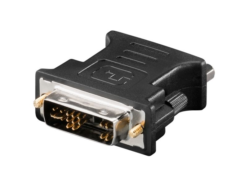 Goobay Analoger Dvi-A/Vga-Adapter, Schwarz, Dvi, Vga, Schwarz
