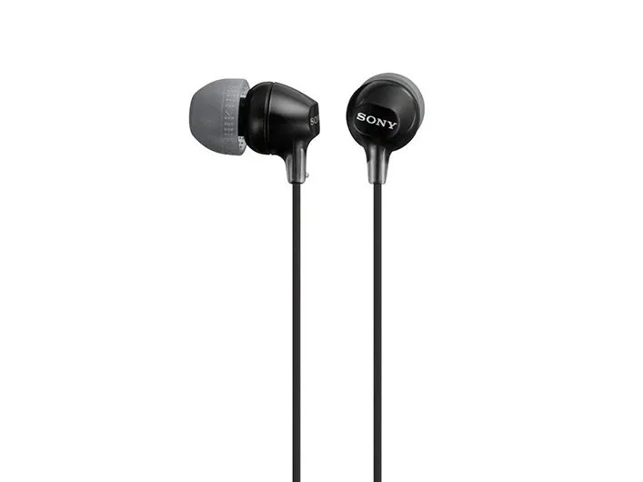 Sony MDR-EX15AP - EX Series - hörlurar med mikrofon - inuti örat - kabelansluten - 3,5 mm kontakt - svart | TV, Ljud & Bild - Hörlurar & Mikrofoner | GameStuff