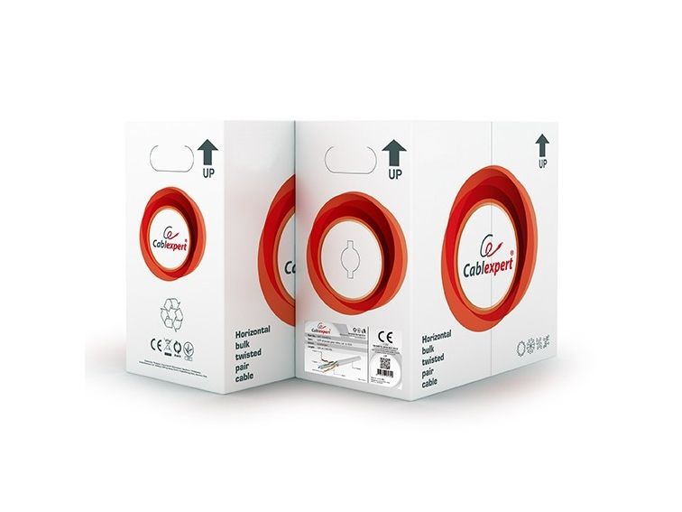 Cablexpert - Bulkkabel - 305 M - Utp - Cat 6 - Strenget - Grå
