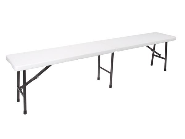 Perel FP160, Hvid, Polyethylen, Stål, Robust, 600 kg, 1830 mm, 280 mm