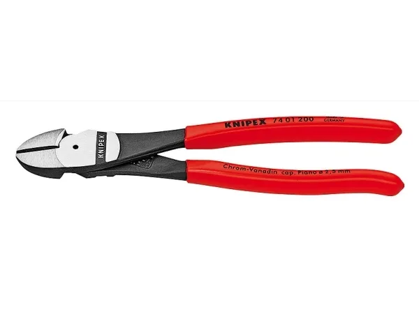 Knipex 74 01 140, Avbitartång, Kromvanadinstål, Plast, Röd, 140 mm, 131 g | Verktyg & Verkstad - Tänger - Avbitartång | GameStuff
