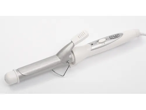 Adler AD 2106, Locktång, varm, PTC keramisk värmare, Metallic, vit, 40 W, 220-240 V | Hårvård - Hårvård damer - Locktänger | GameStuff