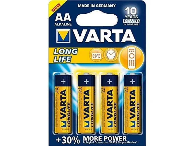 Varta Longlife AA type Standardbatterier 4