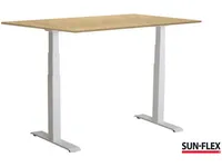 SUN-FLEX®EASYDESK ADAPT VI, ren hvit, bjørklaminat, 120*80*2,2 cm 124x83x30mm (1stk)