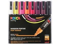 Marker Uni Posca Corner PC-5M-8 Warm Colors ass. farver - (8 stk.)