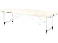 Activeshop sammenklappelig massagebriks 3-delt, aluminium, model Comfort Activ FIZJO, cremefarvet